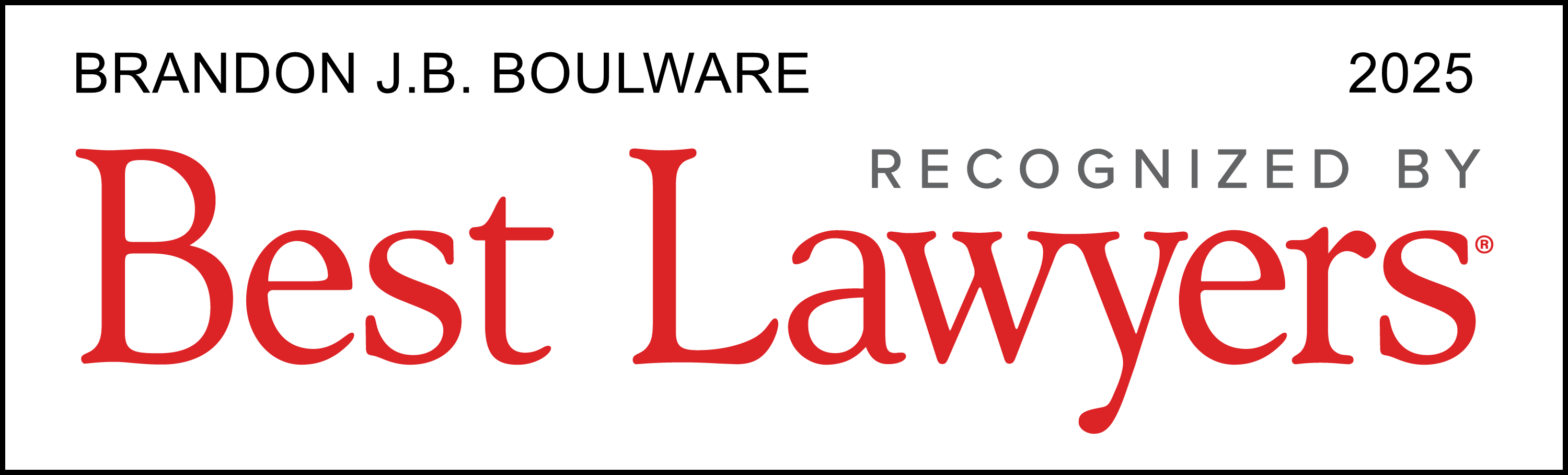 Brandon J.B. Boulware recognized by Best Lawyers® 2025